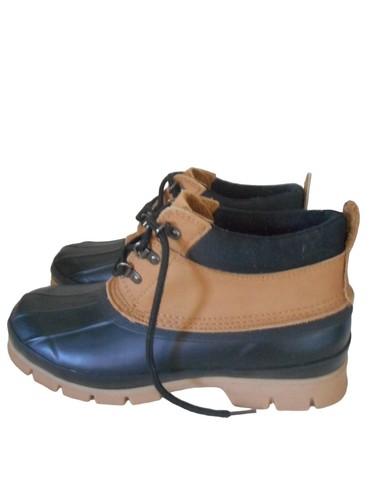 Neu im Karton Lands' End Vintage Herren Entenstiefel Thinsulate Größe 10M dunkelbraun - Bild 2 von 10