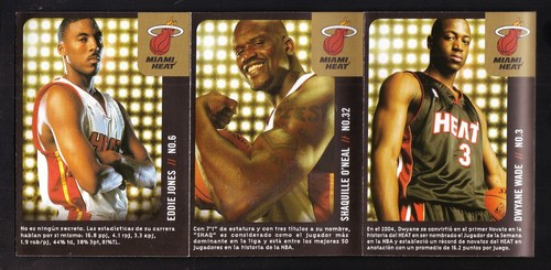 Miami Heat Shaquille O'Neal Dwayne Wade 2004-05 Spanish Schedule Bud Light - Bild 1 von 3