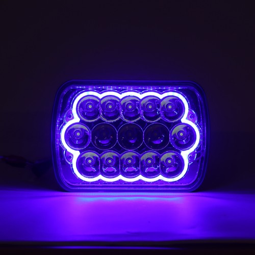 Faros LED 5x7" 7x6 pulgadas H6054 DOT Hi/Lo Azul DRL Fit Chevy K10 K20 C10 C20 - Imagen 16 de 20