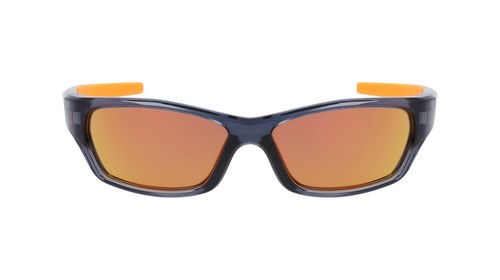 New KIDS Nike DZ7379 021 Grey & Orange JOLT M Sunglasses w/Orange Mirror Lenses - Picture 2 of 4