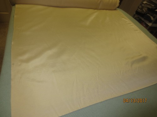 1967. Pale Yellow, Linen-like HOME DECOR, DRAPERY FABRIC - 47" x BTY