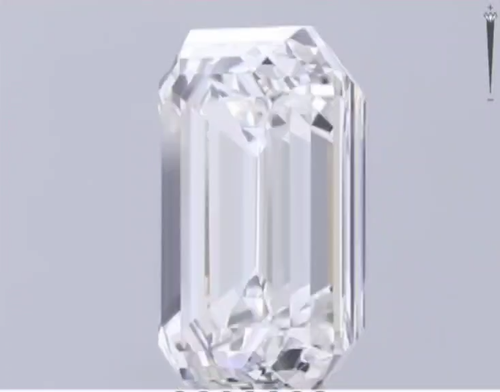 Lab Grown Diamond IGI Certified 6.00CT CVD Emerald Cut F color VVS2 clarity - Video 1 of 1
