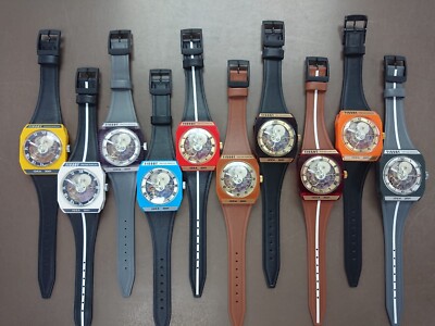 Vintage Tissot Research Idea 2001 Sytal Wind Up Watch On Strap NOS. Original 