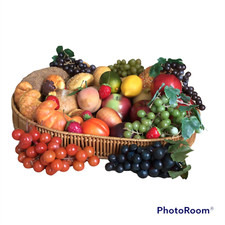 Bread & Fruit Display prop Various items And Sizes .Realistic. TRAY NOT Included