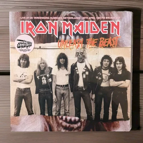 IRON MAIDEN UNLEASH THE BEAST LP LIVE 1981 SEALED PINK  VINYL Ltd. 500 Copies