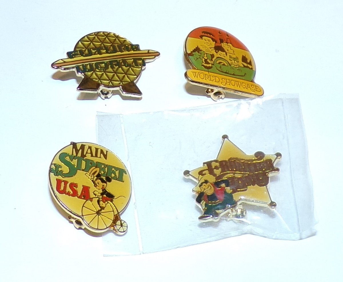 VTG 80s DISNEY WORLD PINS FUTURE WORLD WORLD SHOWCASE