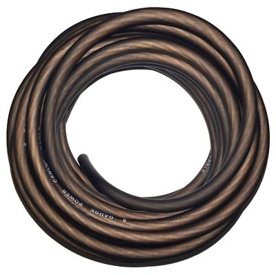 20 FT BLACK 8 AWG GA Primary Speaker Wire or Amp Power Ground Car Audio FLEXIBLE