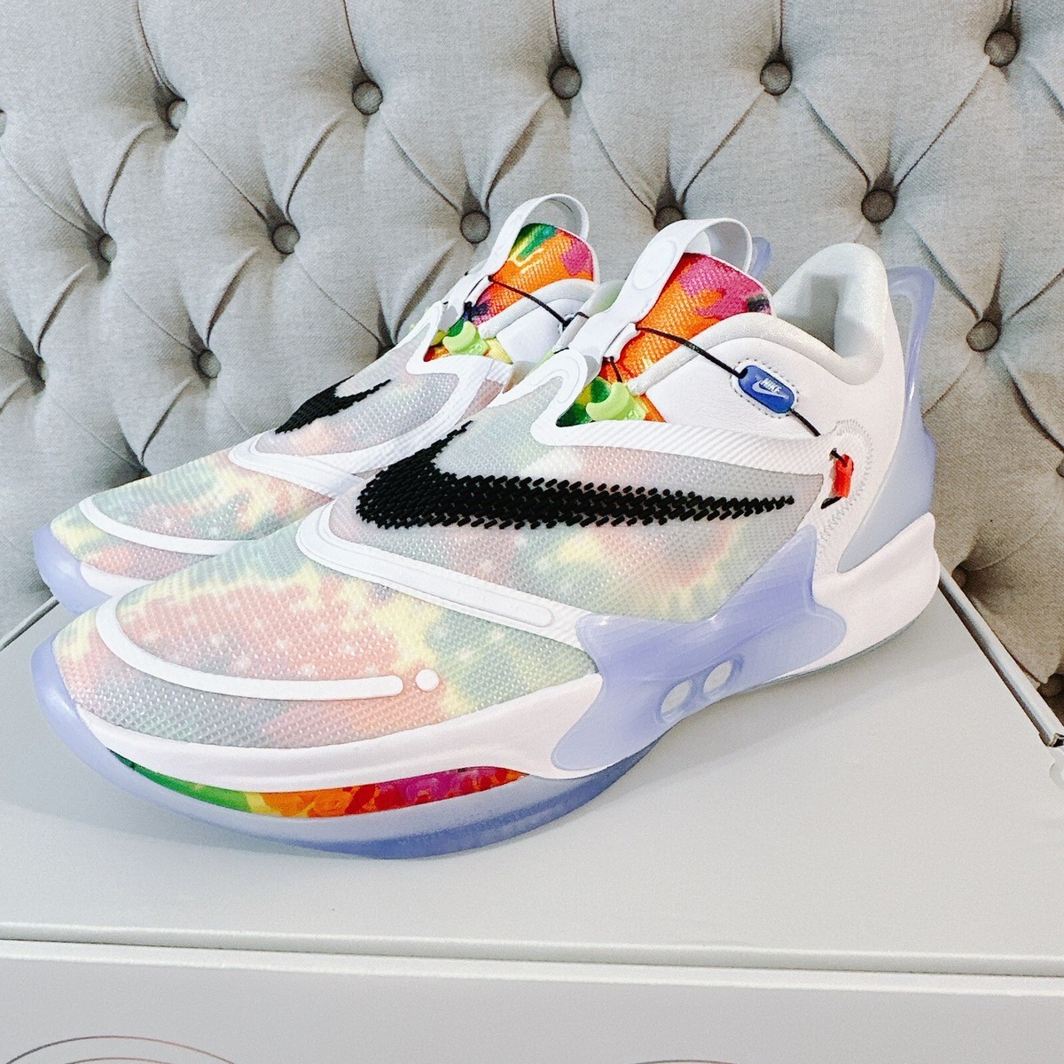 NIKE ADAPT BB 2.0 TIE DYE US18 36cm 廃盤 Adapt BB 2.0 'Tie-Dye' Release Date. Nike SNKRS