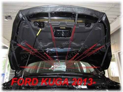 Sujetador con capó de coche para Ford Escape - Kuga 2013 - 2017 máscara delantera nariz - Imagen 3 de 3