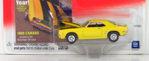 JOHNNY LIGHTNING Popular Hot Rodding Magazine 1969 Chevy 69 Camaro gelb 1:64 - Bild 4 von 7
