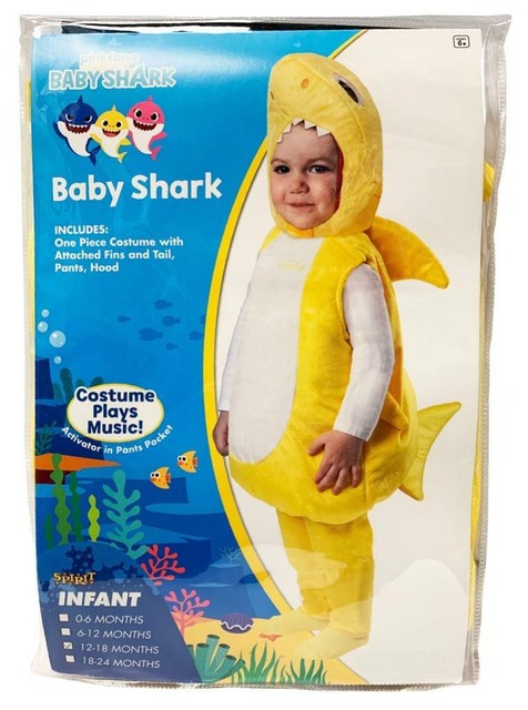 baby shark yellow costume