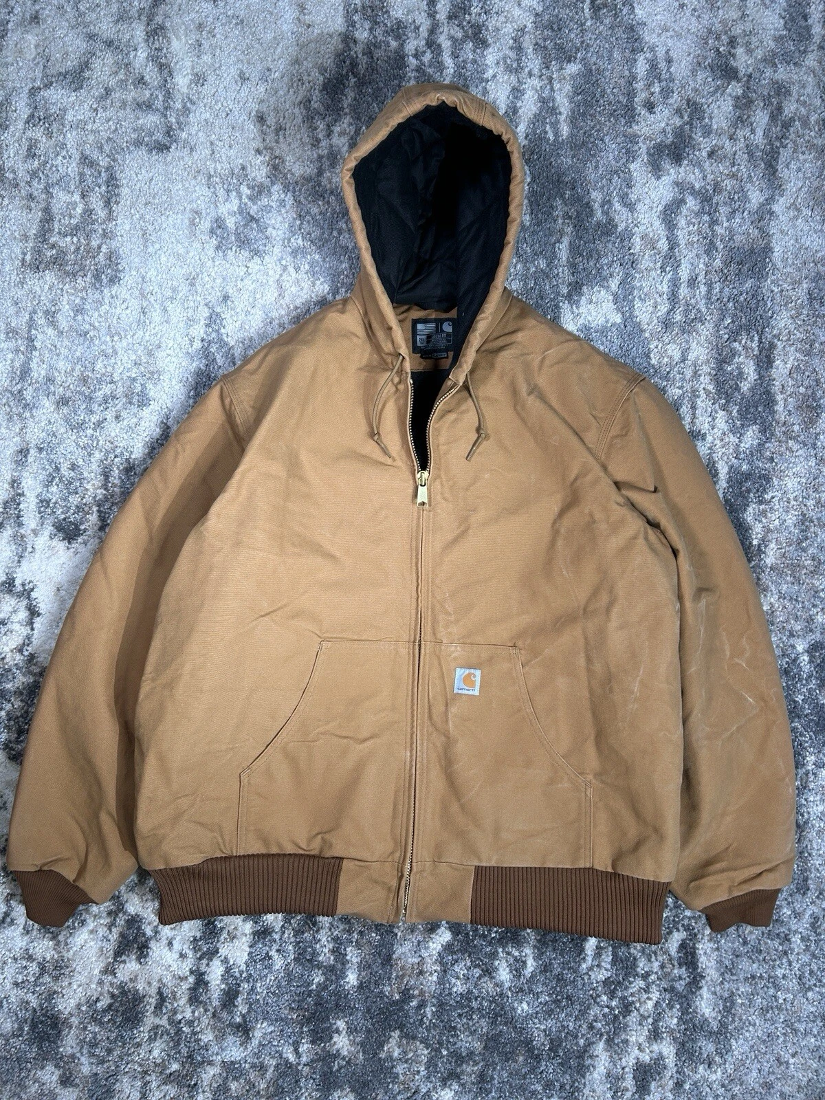 Veste marron style Carhartt Detroit