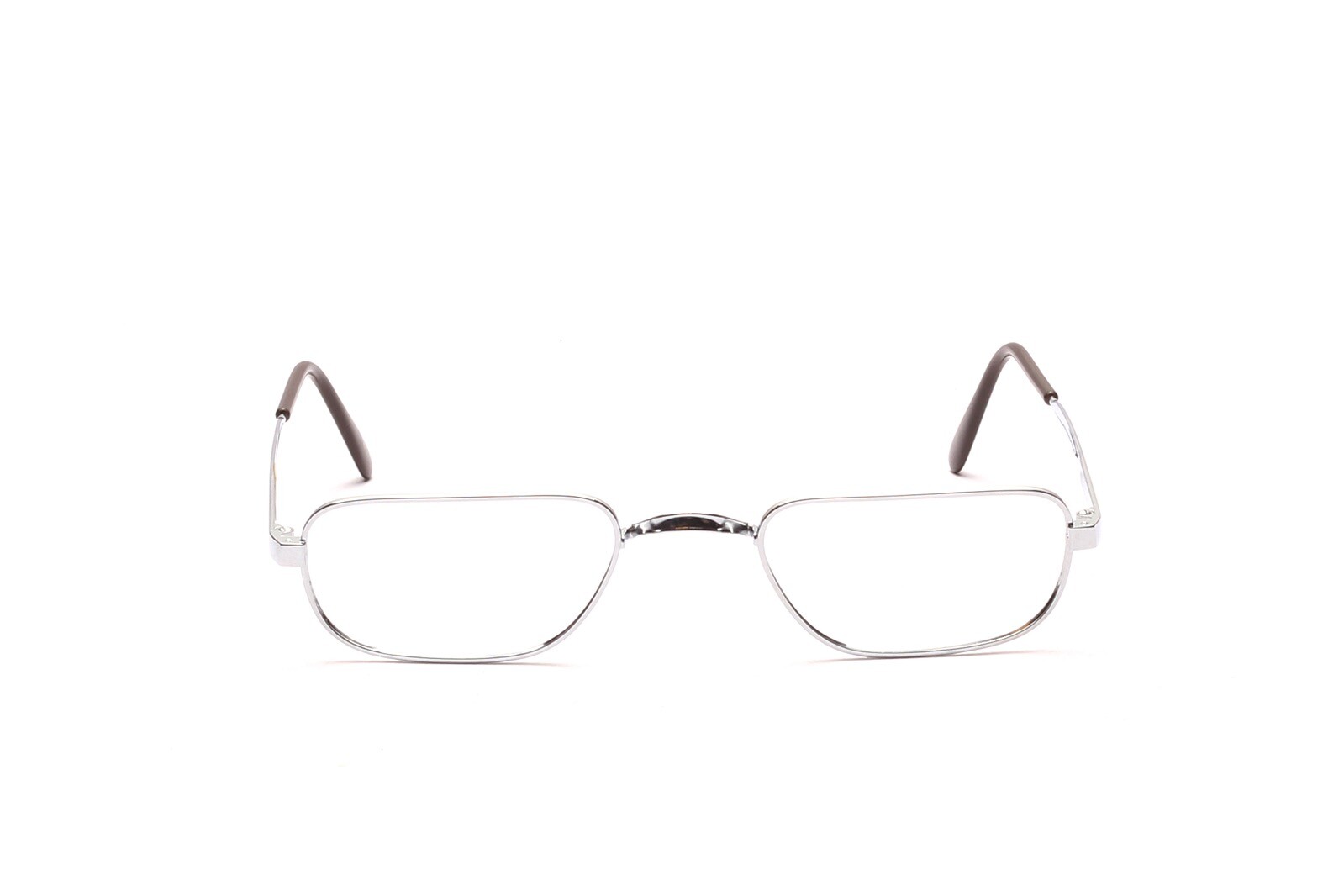 Винтажные накладки Lesebrille Halbbrille ohne в оправе Herren Silber Франция 50-22 мм C1