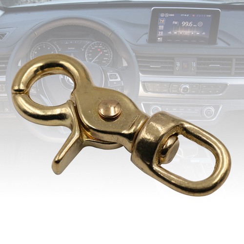 Keyring Clip Brass Trigger Snap Swivel Snap Hooks Brass Lobster Claw Clasp - Picture 3 of 11