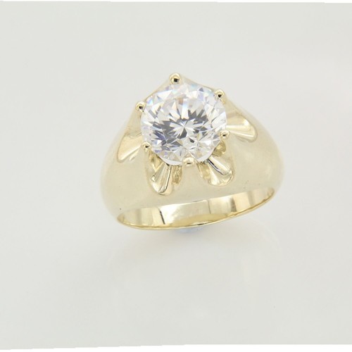 Certified 2Ct Round Lab Grown Diamond Solitaire Men's Wedding Ring 925 Silver - Picture 3 of 10