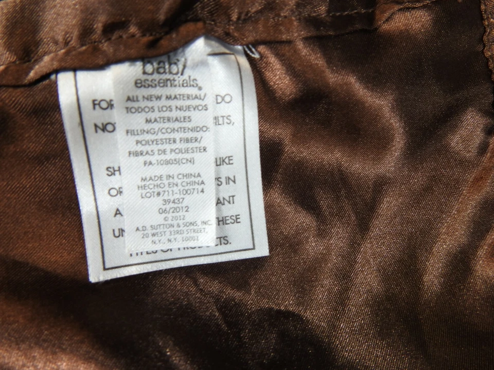 Manta de seguridad Baby Essentials 'Lil Monkey' chimpancé rosa y marrón sonajero 12"x12" Foto 3 de 4