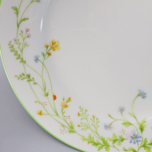 Vintage Noritake Reverie Salad Plate Set Wildflowers Butterfly Spring Garden - Picture 6 of 11