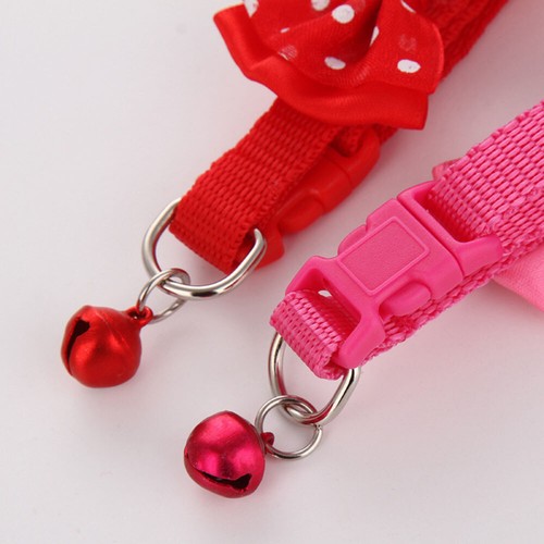 Collar de encaje para perros y gatos pequeños ~ Hebilla de campana con mosca → - Imagen 6 de 22