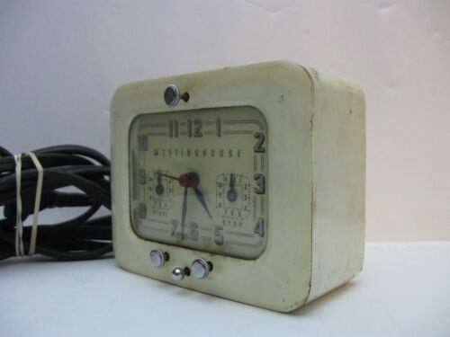 Vintage 40er Jahre Westinghouse TC-81 Uhr & Knöpfe funktionieren, in gutem Betriebszustand - Bild 3 von 9