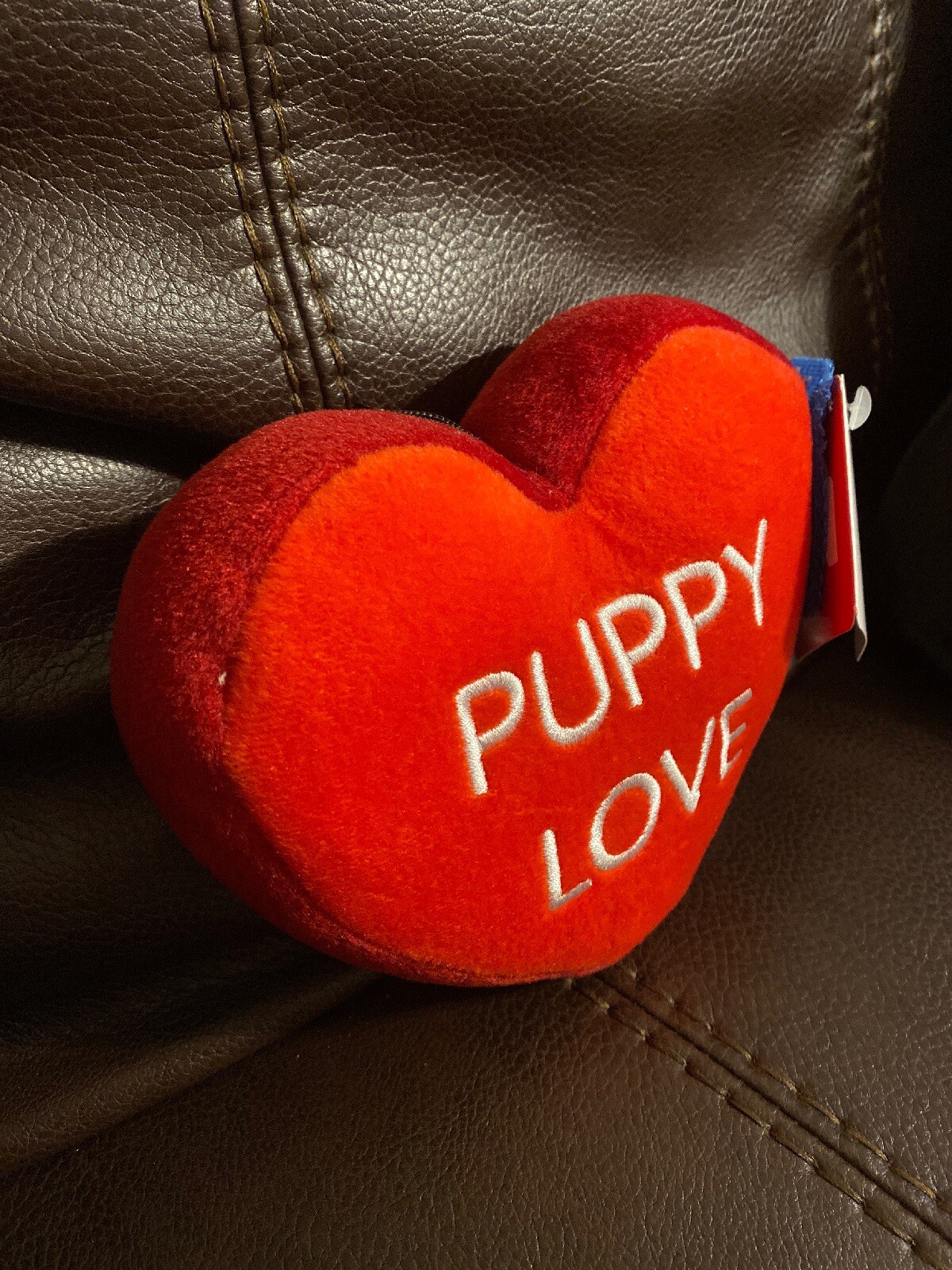 Lulubelles Valentines PowEr Plush Heart Puppy Love Dog Toy W