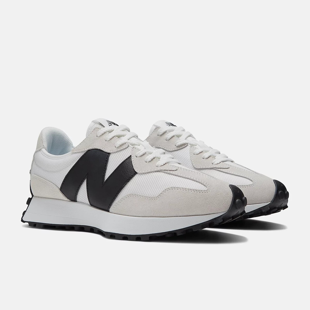 New Balance 327 Width D White Black MS327CWB Men's Size | eBay