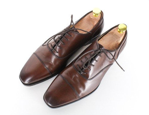 SUITSUPPLY Men Formal Shoes EU41.5 Brown Genuine Leather Laced Low-Top Classic - Picture 7 of 12