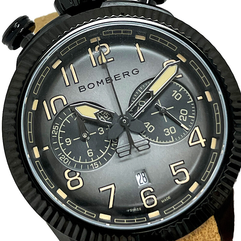 腕時計 ボンバーグ BOMBERG NS44CHPGM 1968 44ｍｍ ☆美品☆箱・保証書付き【BOMBERG】ボンバーグ 1968 44mm