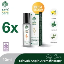 6 pcs 10ml SAFE CARE Minyak Angin Aromatherapy Medical Oil Roll On