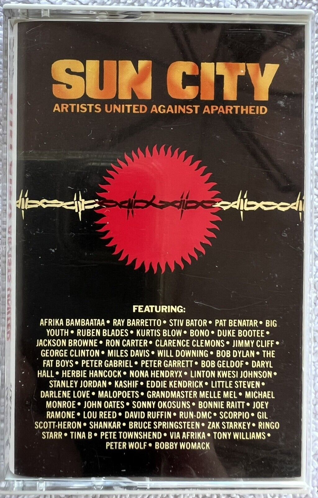 SUN CITY Artists United Against Apartheid Cassette Tape Joey Ramone Miles Davis