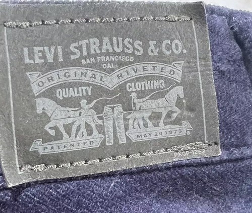 Girls Pants LEVI 710 Girls Navy Velour Waistband, Super Skinny, Size 10 Girls - Picture 6 of 9