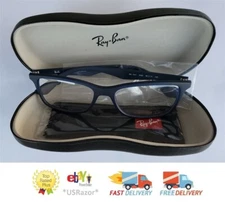 Ray-Ban Eyeglasses Frame Matte Transparent Blue 0RX7047 Brazil Case Rayban 7998