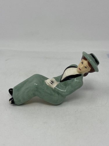 RaRe METLOX PoPPyTraiL PoTTerY COACHMAN w Label & Woman In Blue Sitting Figures - Picture 14 of 23