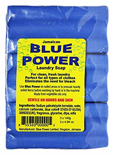Blue Power Laundry CAKE SOAP 4.23 Oz (6 Bars) Fresh from Jamaica
