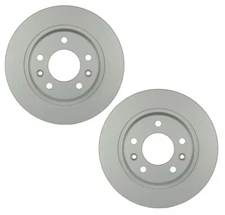 Bosch Pair Set of 2 Rear 280mm Disc Brake Rotors For Ford Lincoln Mazda Mercury