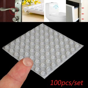 Details About 100pcs 3 8 Rubber Silicon Kitchen Cabinet Door Glass Pad Bumper Damper Cushion