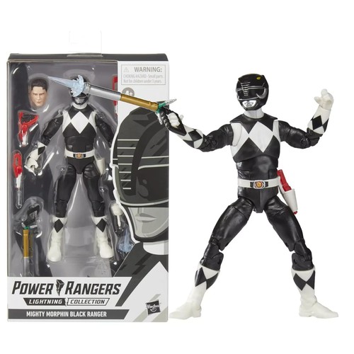 Power Rangers Lightning Collection Mighty Morphin Black Ranger Action Figure NEW