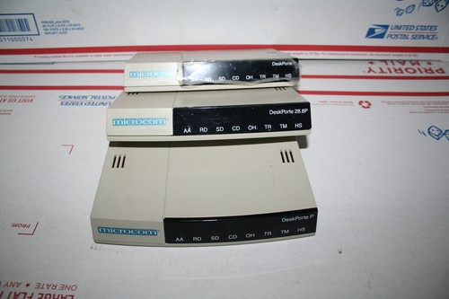 Lot of 3 Vintage 1997 Microcom DeskPorte 28.8P P Modem - Untested parts or repai - Picture 9 of 10