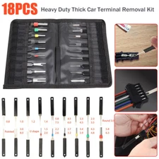 18x Wire Terminal Removal Tool Car Electrical Wiring Crimp Connector Pin Kit