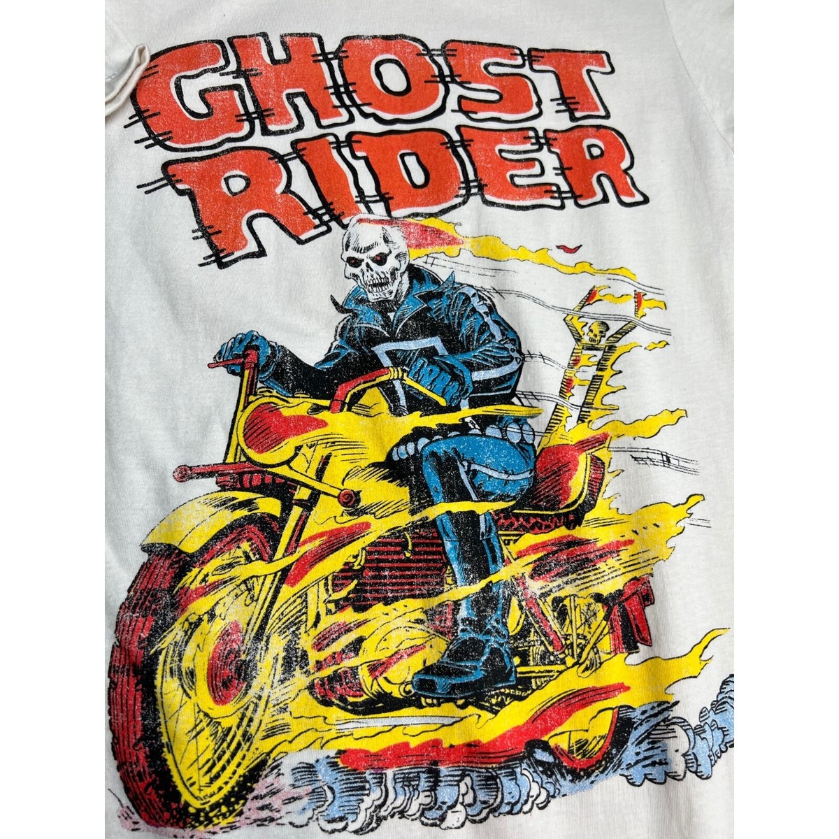 Ghost Rider Hell on Wheels T Shirt Marvel Comic Book Tee