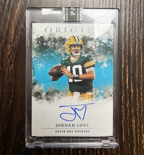 2020 Panini Origins Jordan Love Rookie Auto Black Box 1/1  One Of One RC 火鸟