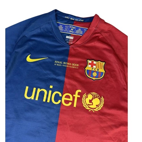 Barcelona 2008/2009 UCL Finale Messi #10 Retro Soccer Football Futbol Trikot L - Bild 3 von 4