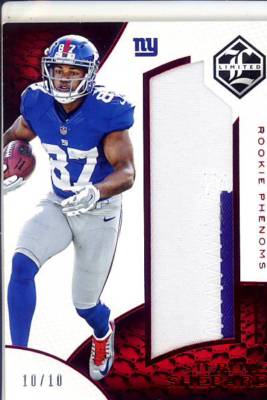 sterling shepard rc rookie draft jersey patch giants oklahoma