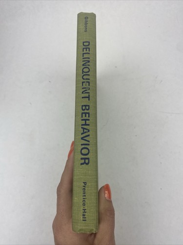 Delinquent Behavior By Don Gibbons 1970 2nd printing Hardcover - Picture 2 of 17