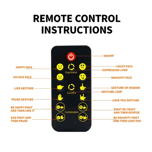 Funny Facial Expression Light Car Accessories Warning LED Lamp W/ Remote Control - Picture 5 of 11