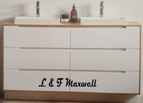 OAK Look Frame Vanity with polymarble basin and soft close drawers 750-1500mm - Picture 11 of 13