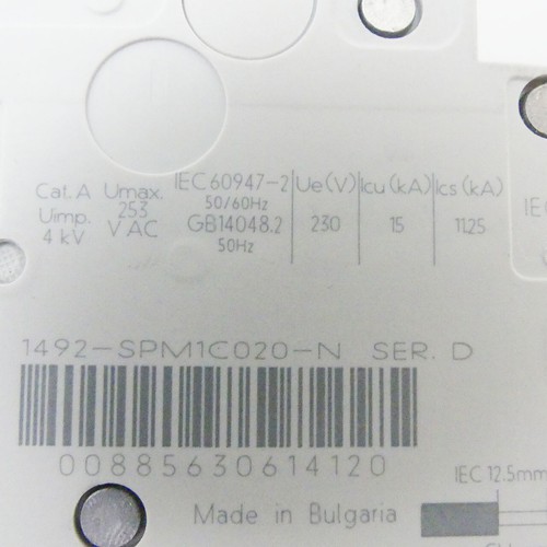 Allen-Bradley 1492-SPM1C020-N Leistungsschalter Ser.D -unused- - Bild 4 von 4