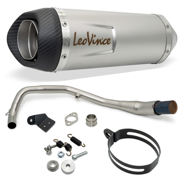 Auspuffanlage LeoVince LV ONE EVO Mit Kat & Zulassung FüR Honda CB 125 R-image