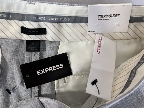 Express Design Studio EDITOR City Short Low Rise Straight Through Sz 8 NWT - Picture 5 of 8