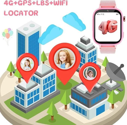 Kids Smart Watch Game Watch 4G With Two-Way Talk SOS GPS For Boys Girls Gift - Picture 18 of 36