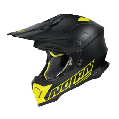 NOLAN N53 CASCO MOTOCROSS OFF-ROAD VULTUR NERO/GIALLO